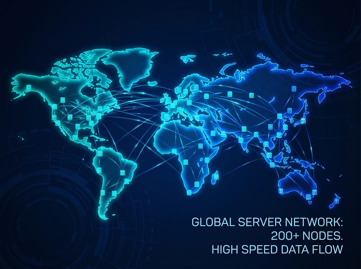 驯狼加速器全球服务器节点分布图